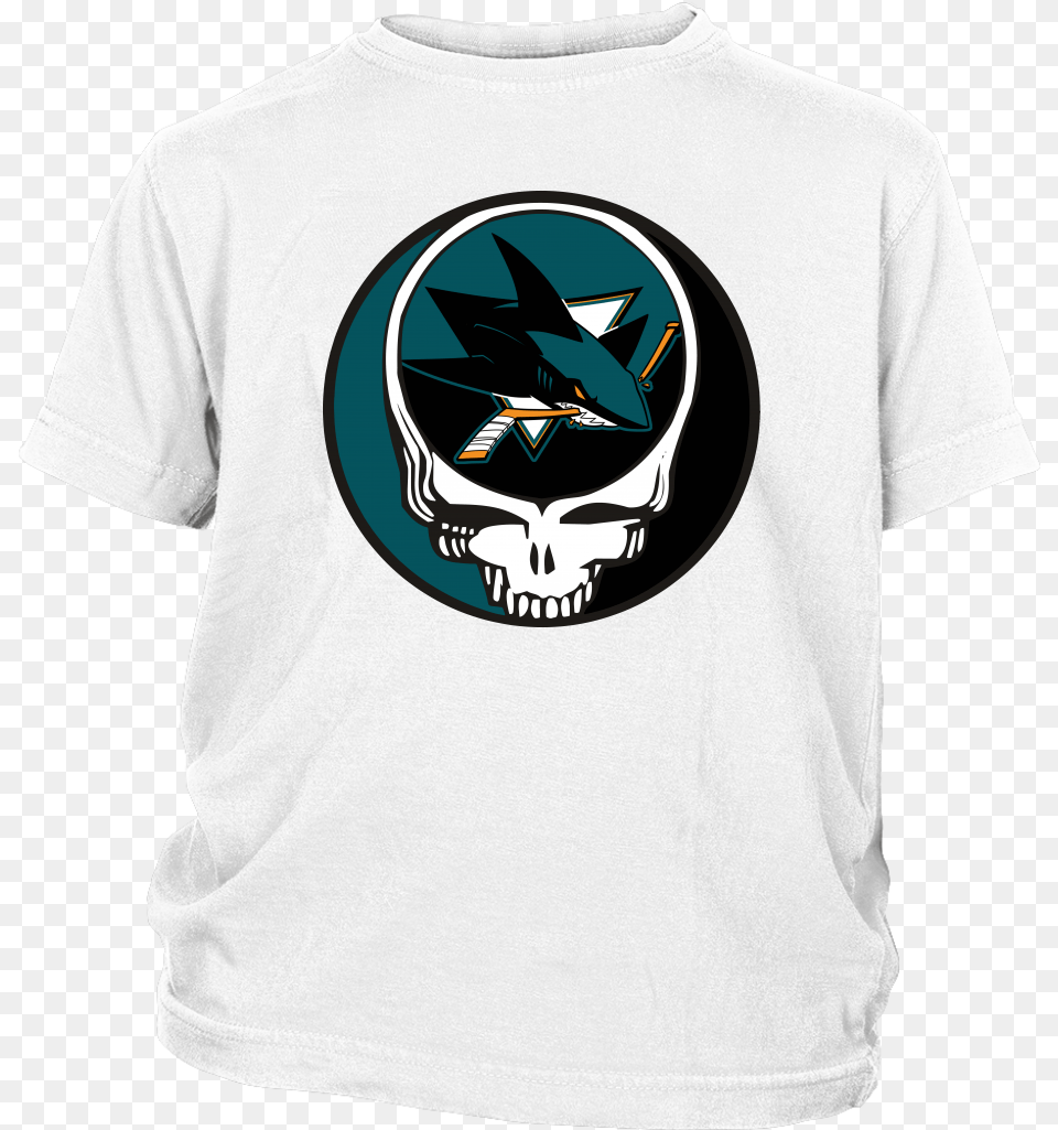 San Jose Sharks Grateful Dead Steal Your Face Hockey Grateful Dead Steal Your Face, Clothing, T-shirt, Shirt Free Png Download