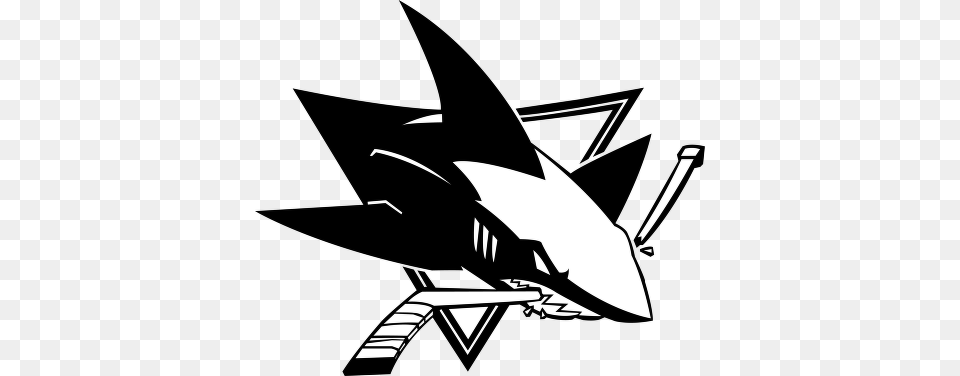 San Jose Sharks Logo Vector Download In Eps Vector San Jose Sharks Logo, Stencil, Animal, Fish, Sea Life Free Transparent Png