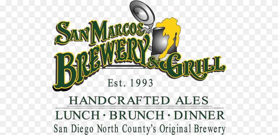 San Marcos Brewery Logo Graphic Design, Advertisement, Poster, Scoreboard Free Png Download