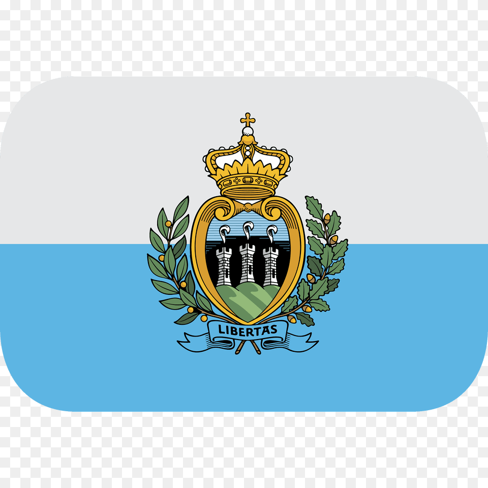 San Marino Flag Emoji Clipart, Logo, Emblem, Symbol Png
