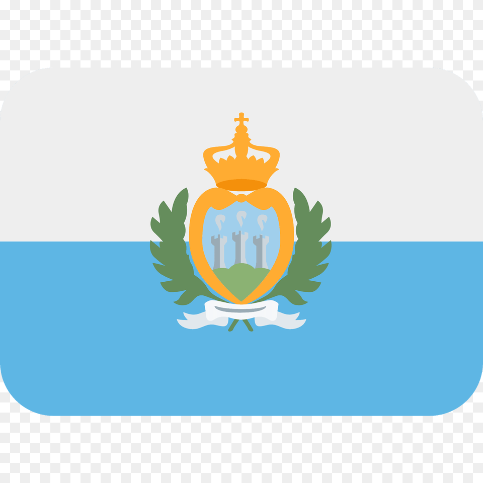 San Marino Flag Emoji Clipart, Logo, Leaf, Plant, Baby Free Png