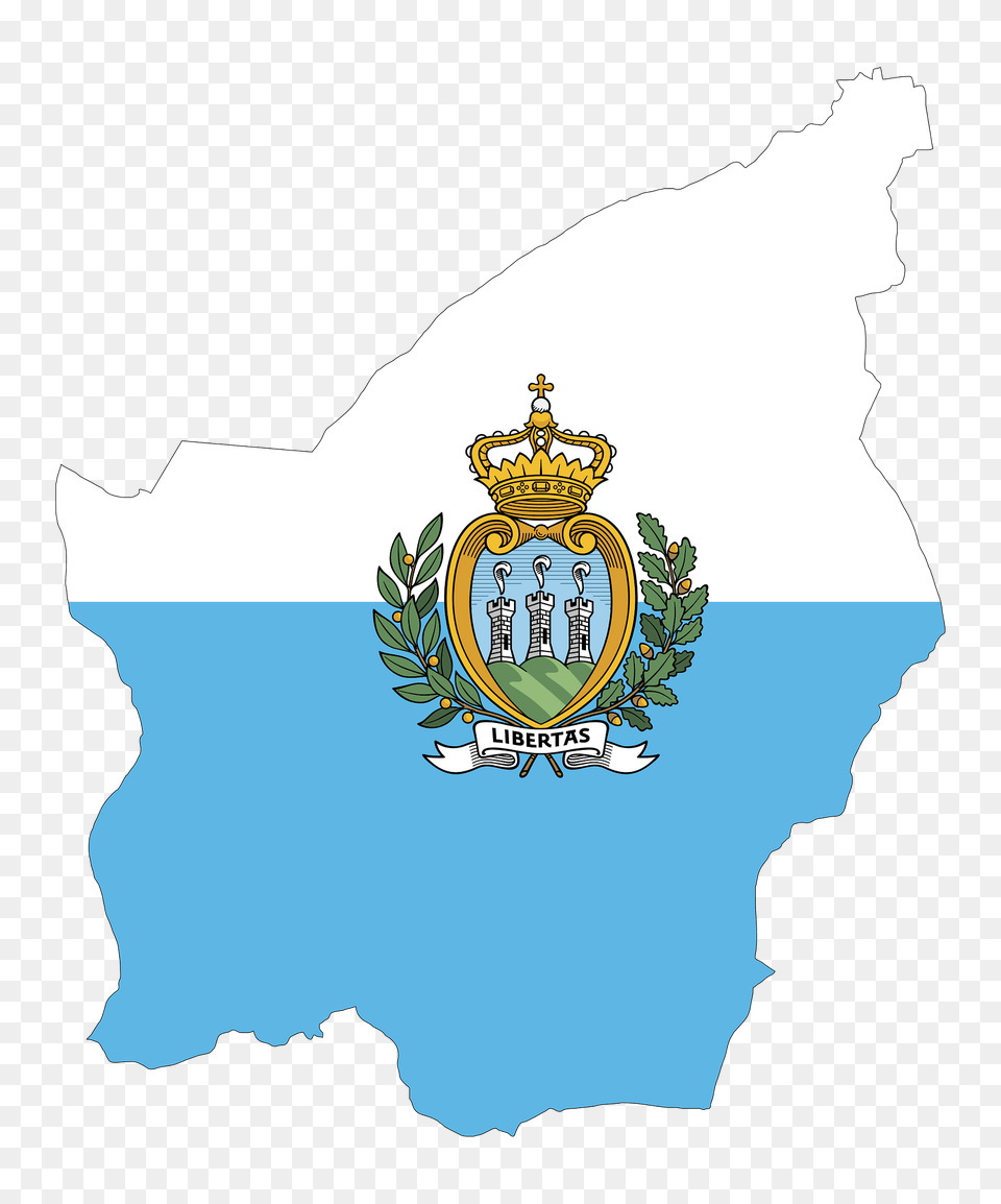 San Marino Map Flag Clipart, Logo, Nature, Outdoors, Badge Free Png Download