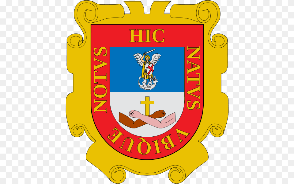 San Miguel Arcngel En El Escudo De San Miguel Allende San Miguel De Allende, Badge, Logo, Symbol, Emblem Free Png Download
