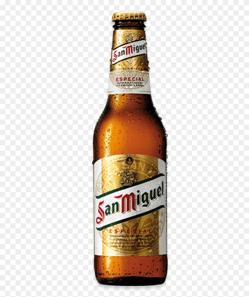San Miguel Bottle San Miguel Lager, Alcohol, Beer, Beer Bottle, Beverage Free Transparent Png