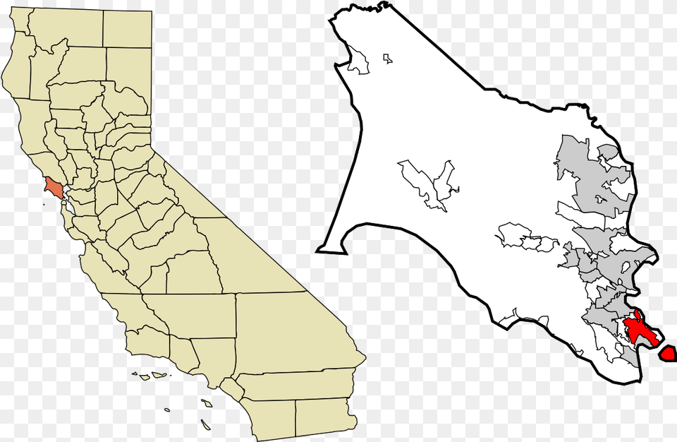 San Rafael Map California, Plot, Chart, Atlas, Diagram Free Png Download