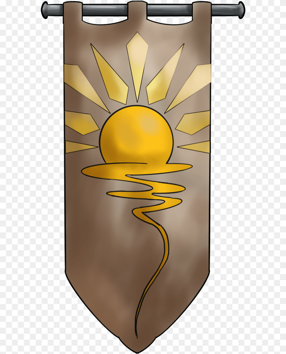 Sanar Flag Shield, Armor, Gold Free Png