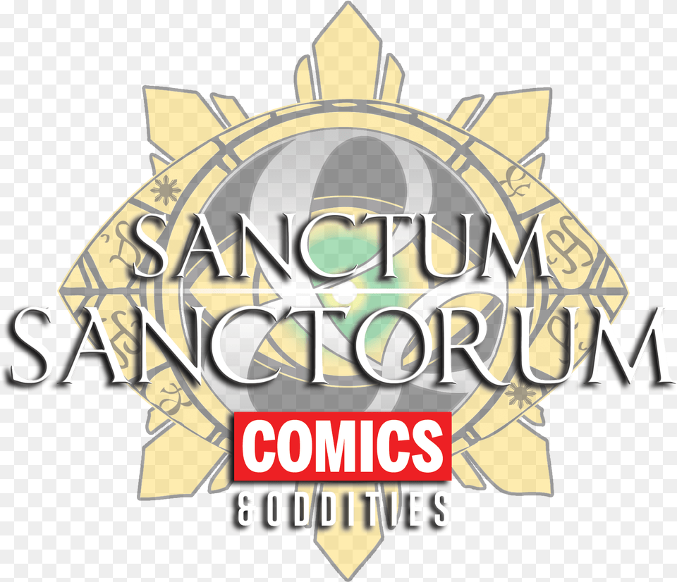 Sanctum Sanctorum Comics Oddities Llc Language, Logo, Bulldozer, Machine, Symbol Png Image