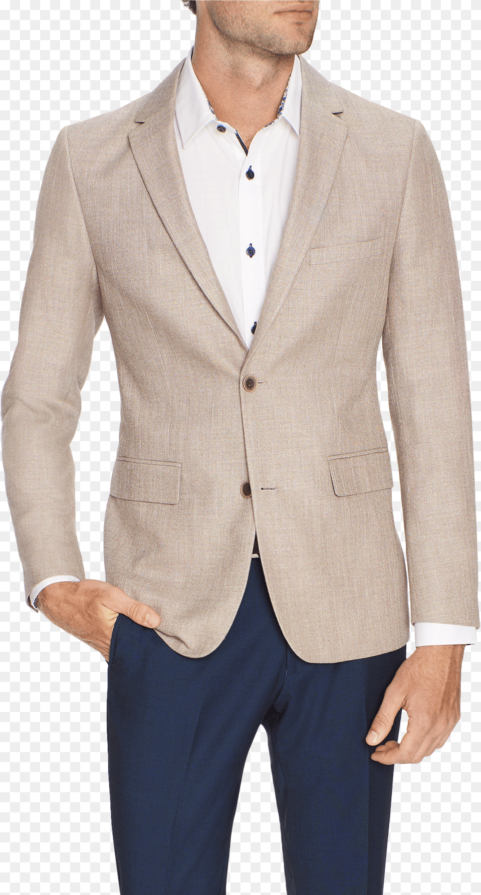 Sand Arbus Textured Jacket Formal Wear, Bottle Free Png