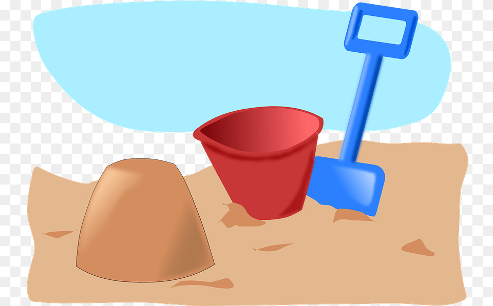 Sand Castle Clip Art, Smoke Pipe, Device, Bucket, Shovel Png Image