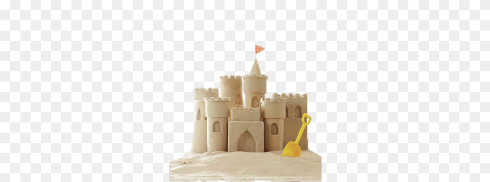 Sand Castle Yellow Spade, Beach, Shoreline, Sea, Water Png