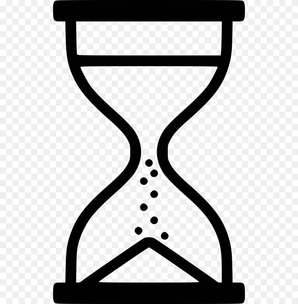 Sand Clock Svg Icon Download Black Sand Timer Icon, Hourglass, Device, Grass, Lawn Free Transparent Png