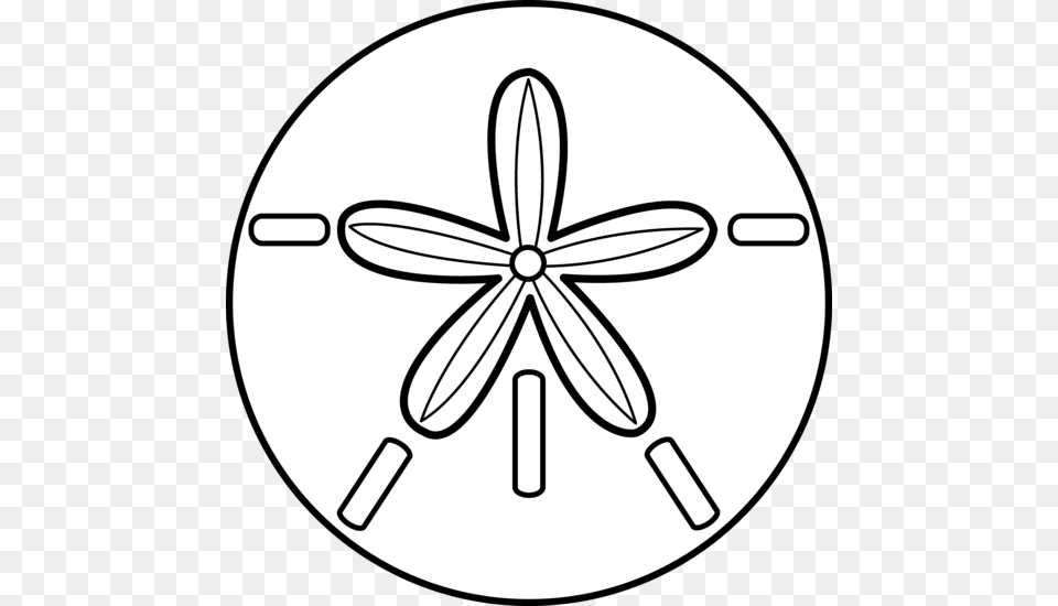 Sand Dollar Clip Art Best Sand Dollar Clip Art 8001 Sand Dollar Clip Art Black And White, Stencil, Animal, Bee, Insect Free Png Download