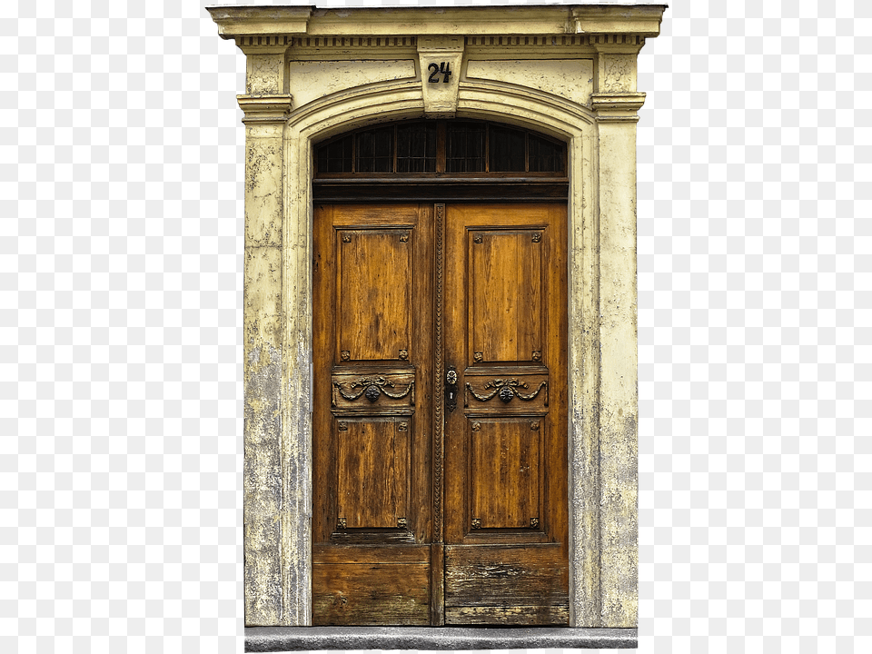 Sand Stone Portal Portal Old Door Art Nouveau Door, Wood Free Png Download