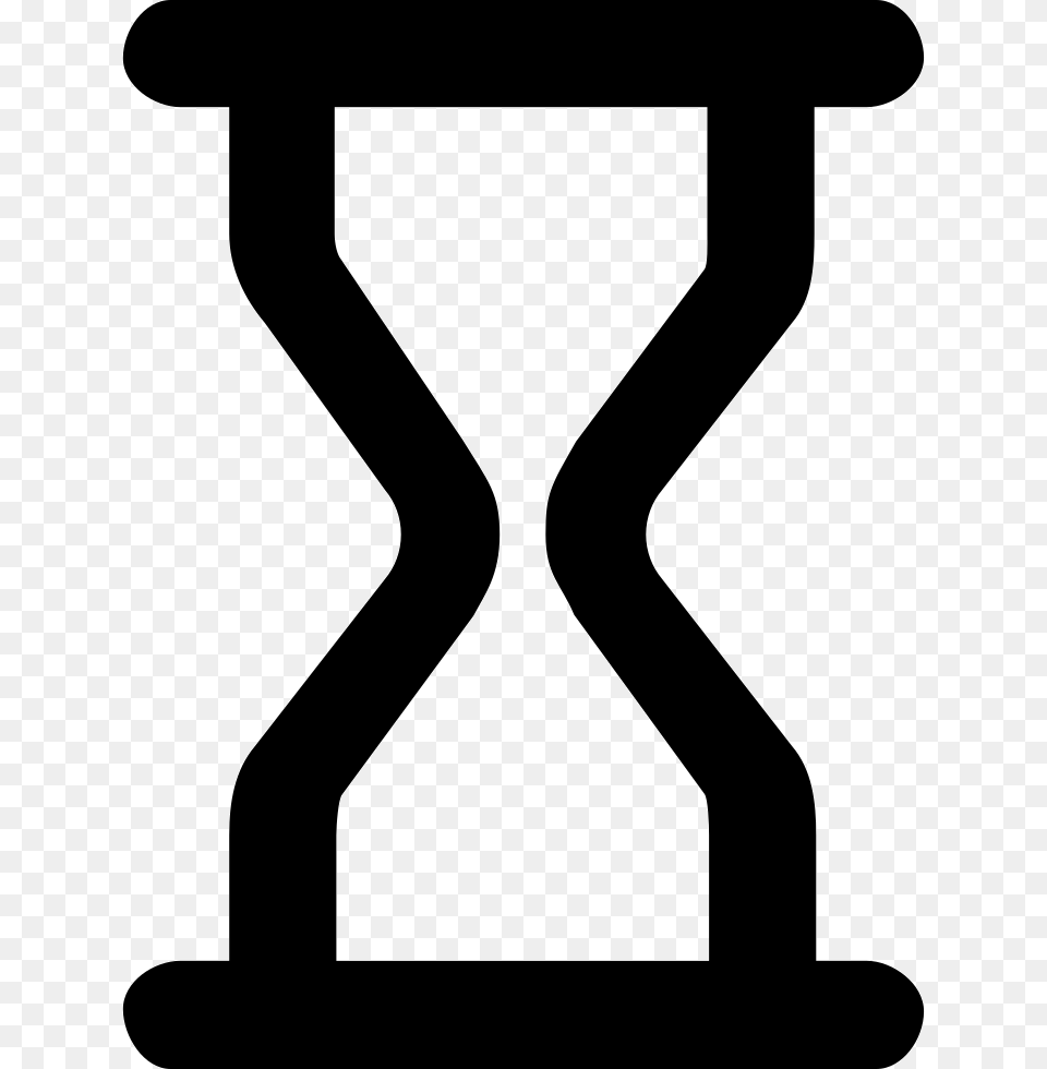 Sand Timer With Diagonal Shape, Hourglass, Smoke Pipe Free Png