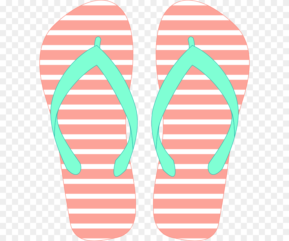Sandal Clipart Cute, Clothing, Flip-flop, Footwear Png Image