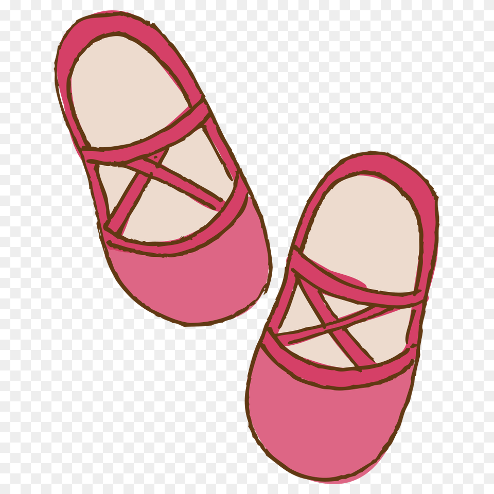Sandal Clipart Pink Slipper, Clothing, Footwear, Shoe Free Transparent Png