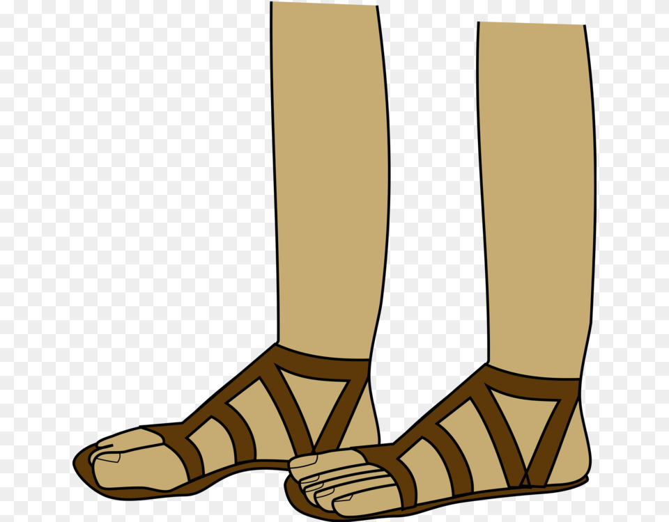 Sandal Drawing Shoe Foot Flip Flops, Clothing, Footwear, Plant, Lawn Mower Free Png