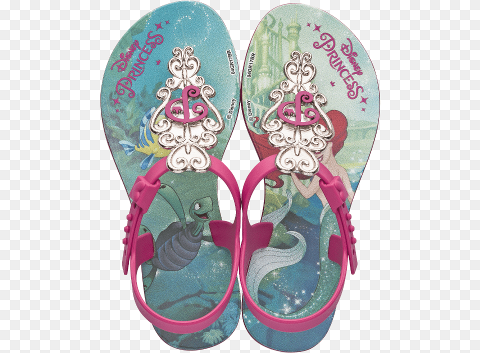 Sandalia Grendene Princess Ariel, Clothing, Flip-flop, Footwear Free Transparent Png