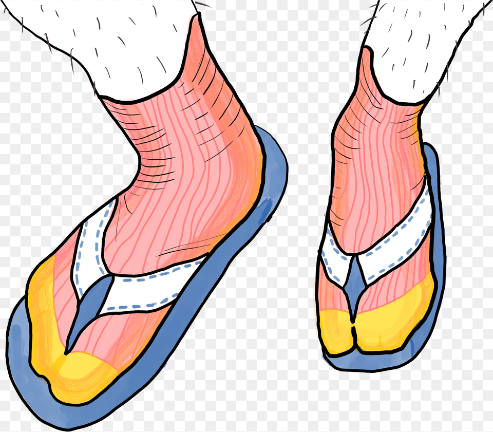 Sandals Clipart Sock Sandal, Clothing, Footwear, Person, Flip-flop Free Transparent Png