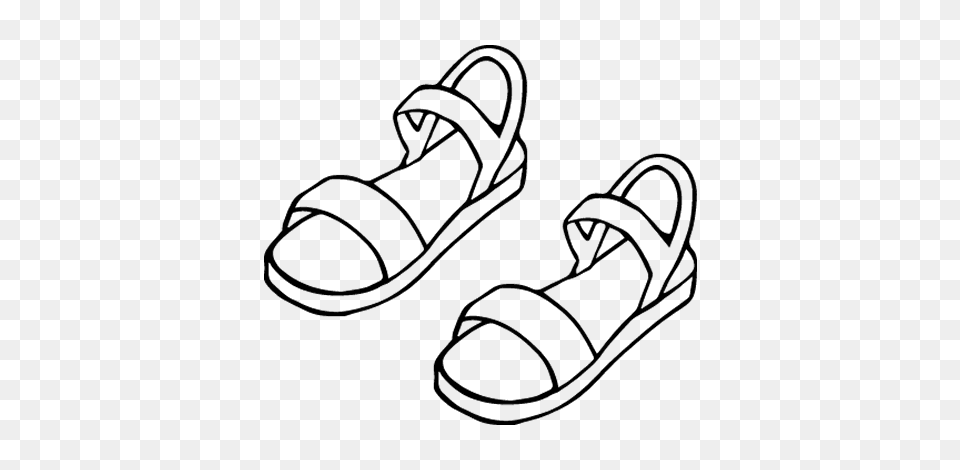 Sandals Coloring Pages Classroom Coloring Pages, Clothing, Footwear, Sandal, Ammunition Png Image