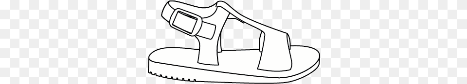 Sandals Sandals Cartoon Black And White, Clothing, Footwear, Sandal, Appliance Png Image