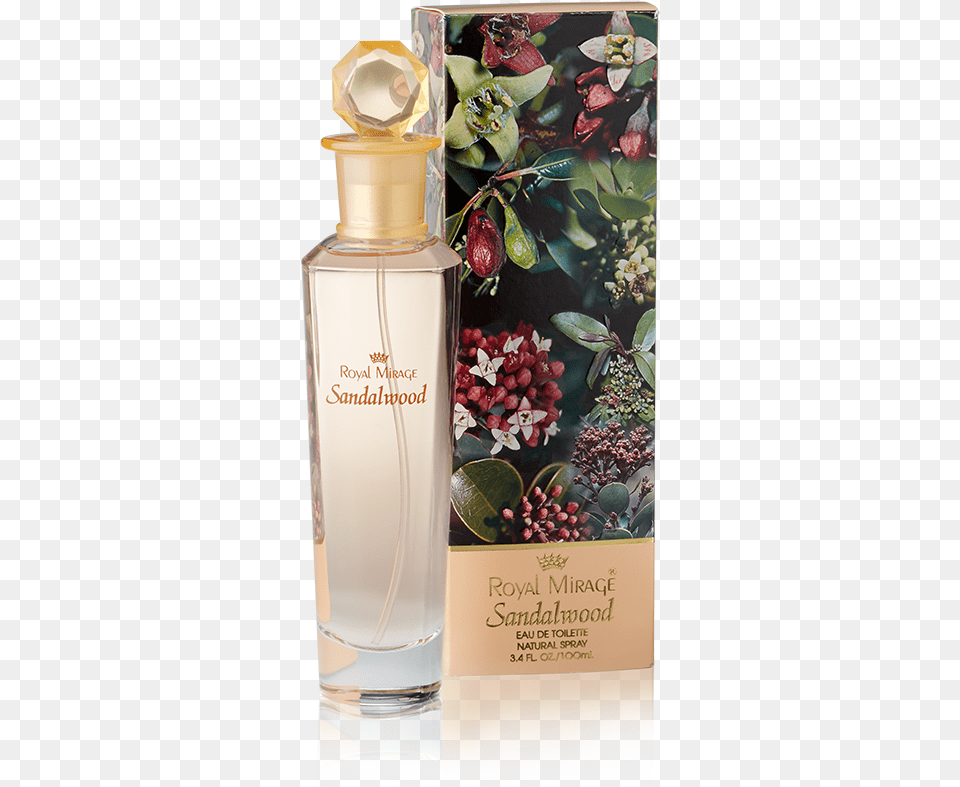 Sandalwood Eau De Toilette, Bottle, Cosmetics, Perfume, Flower Png Image