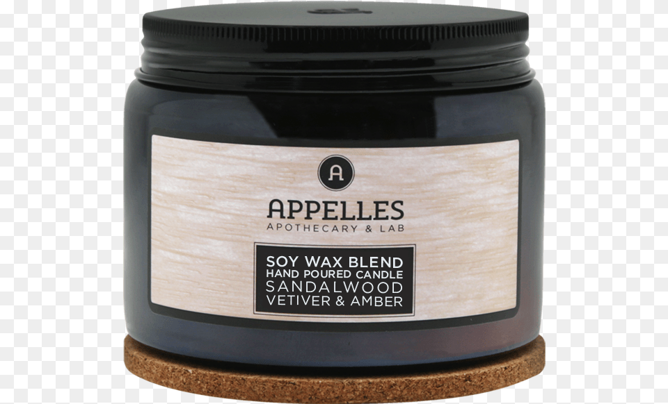 Sandalwood Vetiver Amp Amber Candle 400g Appelles, Bottle, Jar Free Png Download