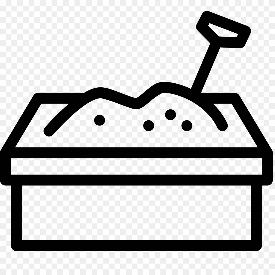 Sandbox Icon, Gray Png Image