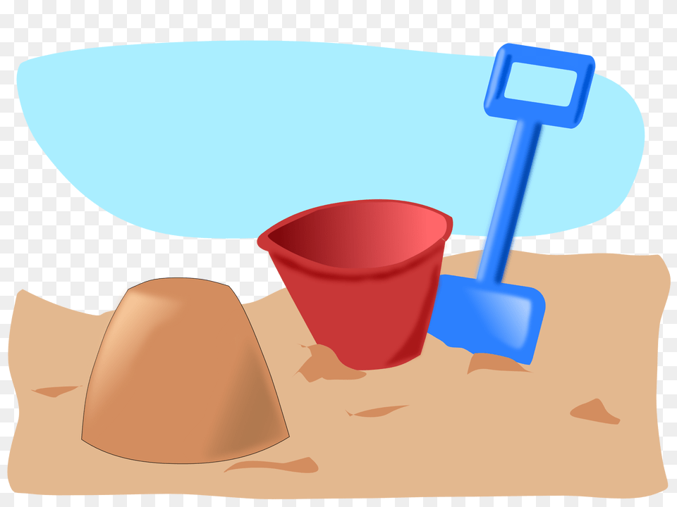 Sandcastle Clipart, Device, Shovel, Tool, Smoke Pipe Png Image