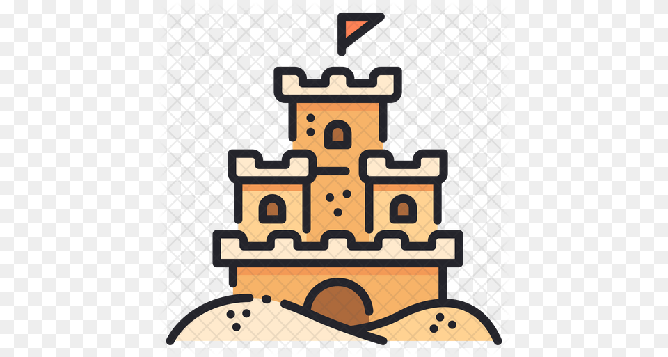 Sandcastle Icon Clip Art, Brick, People, Person, Cross Free Png Download