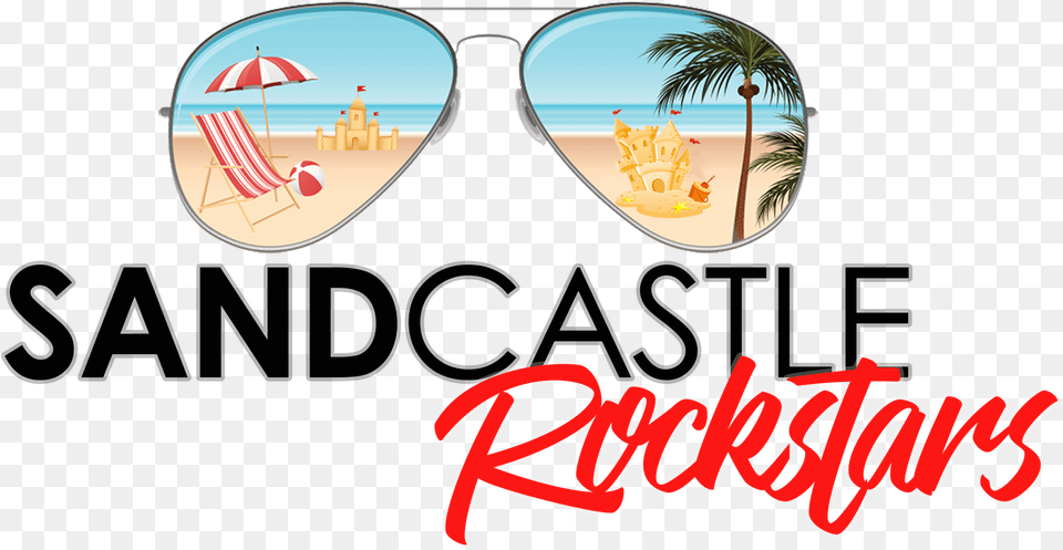 Sandcastle Rockstars I Destin Advertising Graphic Design, Accessories, Summer, Sunglasses, Glasses Free Transparent Png