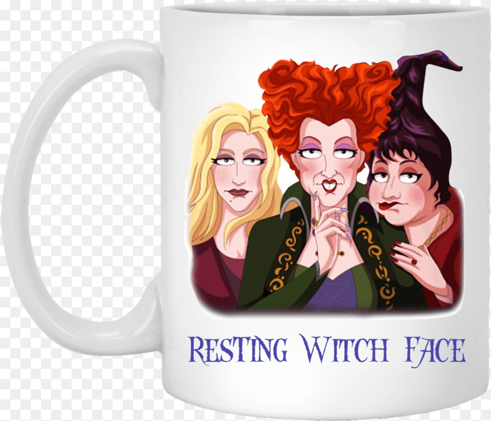 Sanderson Sisters Resting Witch Face Hocus Pocus Mug Resting Witch Face Hocus Pocus, Adult, Person, Female, Woman Free Png Download
