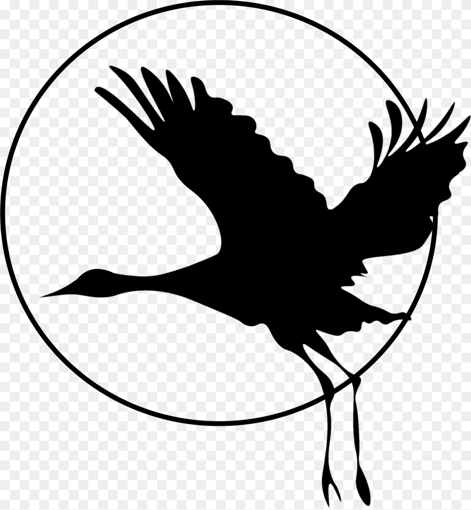 Sandhill Crane Clip Art, Silhouette, Animal, Bird, Waterfowl Free Png