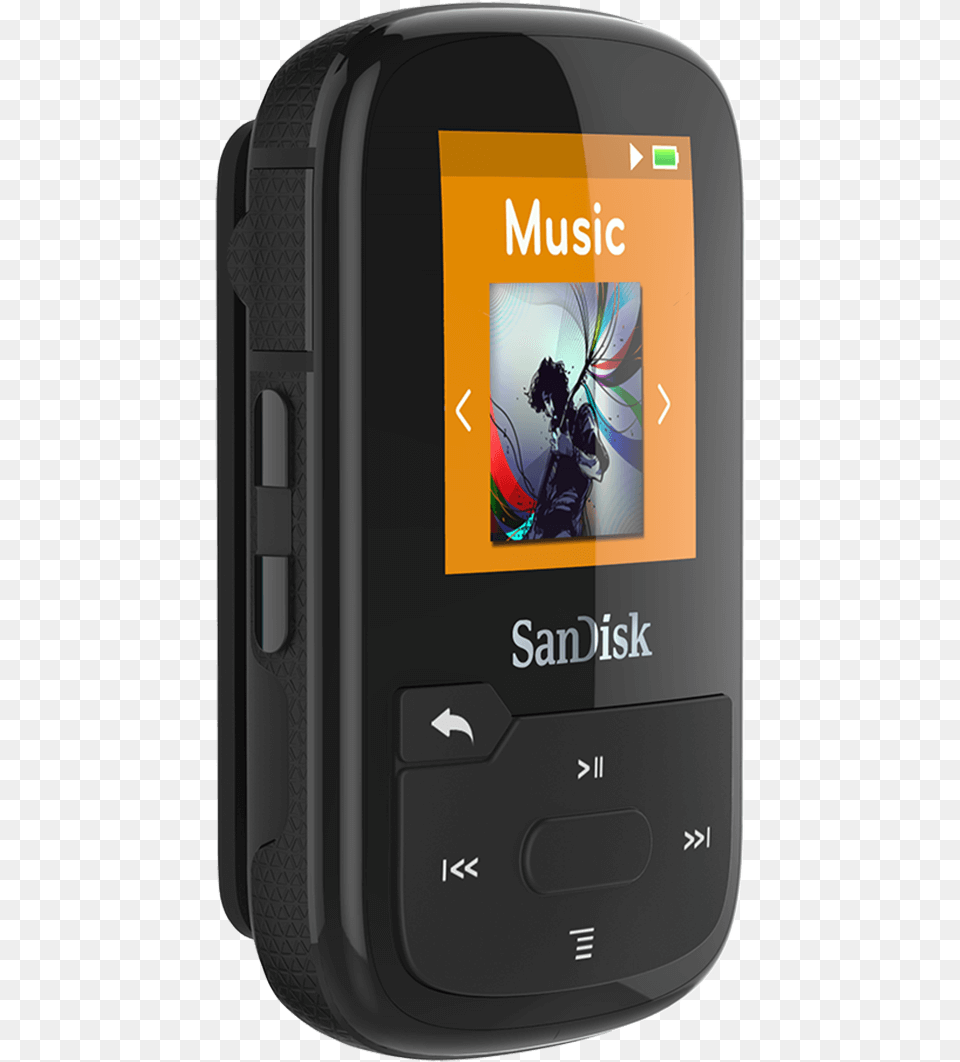 Sandisk Clip Sport Plus 16gb Black Sandisk Mp3 Player 128 Mb, Electronics, Mobile Phone, Phone, Person Free Png Download