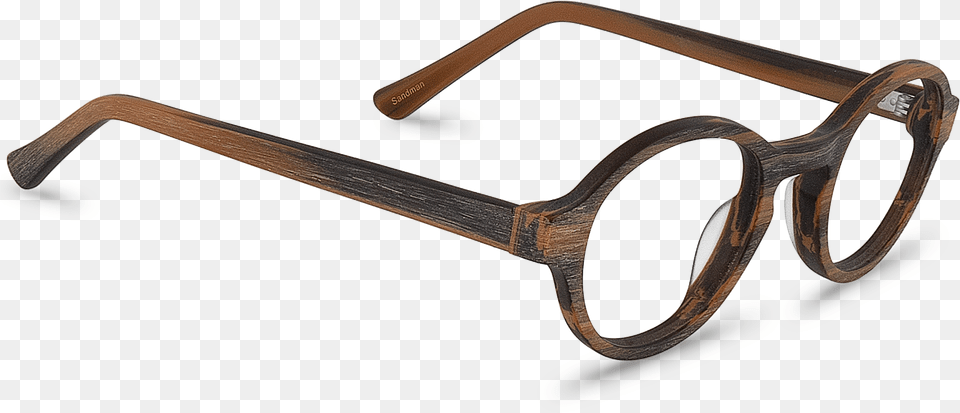 Sandman Brown Round Glasses Wood, Accessories, Sunglasses Free Png Download