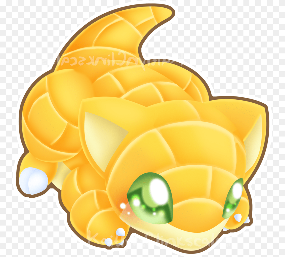 Sandshrew Sandshrew Kawaii, Food, Fruit, Plant, Produce Free Png Download