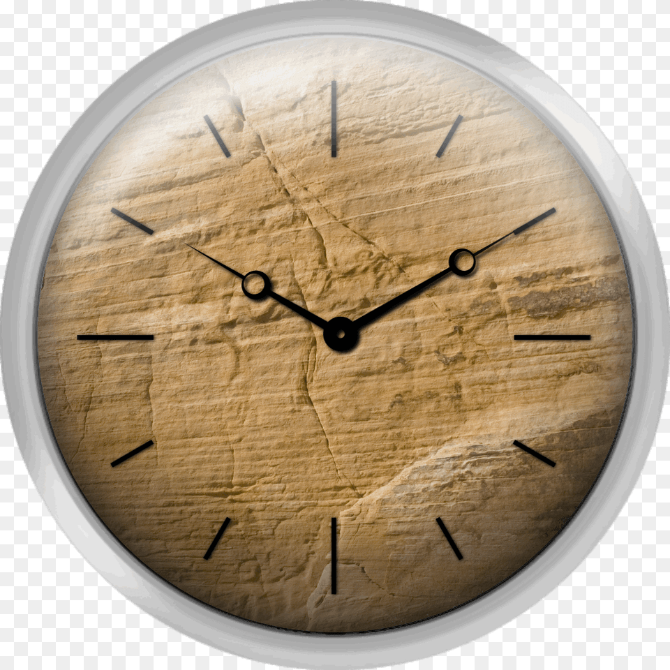 Sandstone Wall Clock, Wall Clock, Analog Clock, Machine, Screw Png Image