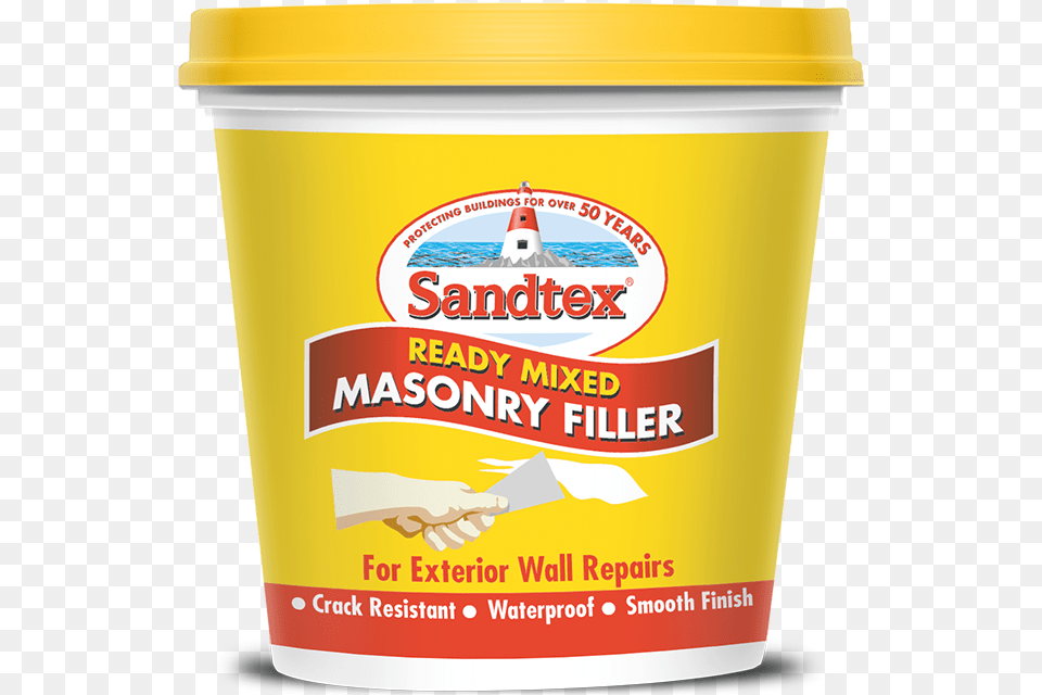 Sandtex Mid Stone Brown Smooth Matt Masonry Paint, Dessert, Food, Yogurt, Can Png Image