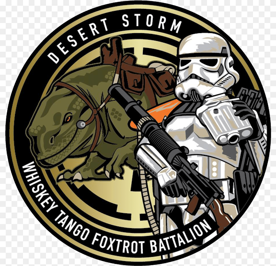 Sandtrooper Silver Gold Star Wars Scout Trooper Logo, Weapon, Rifle, Firearm, Gun Free Transparent Png