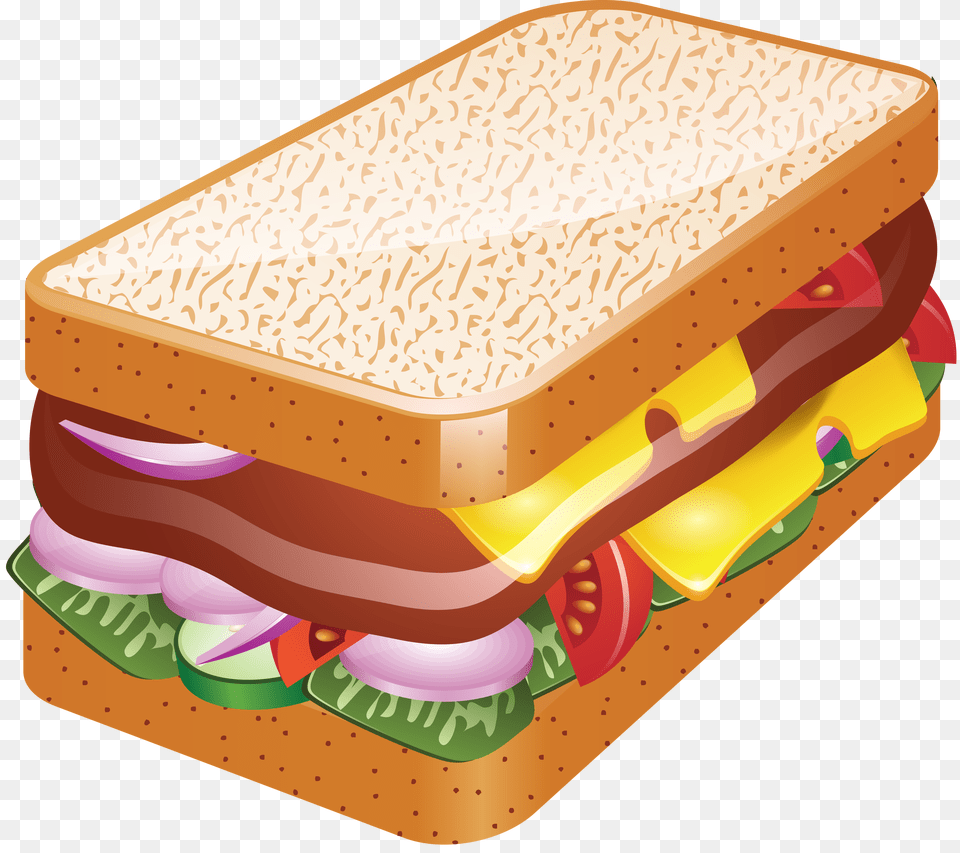 Sandwich, Food, Lunch, Meal, Bulldozer Free Png Download
