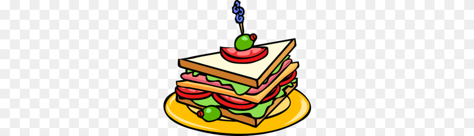 Sandwich Clip Art, Food, Meal, Lunch, Birthday Cake Png
