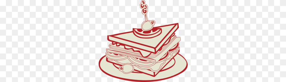 Sandwich Clip Art, Birthday Cake, Cake, Cream, Dessert Free Png Download
