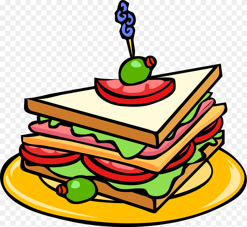 Sandwich Clipart, Food, Lunch, Meal, Birthday Cake Free Png Download