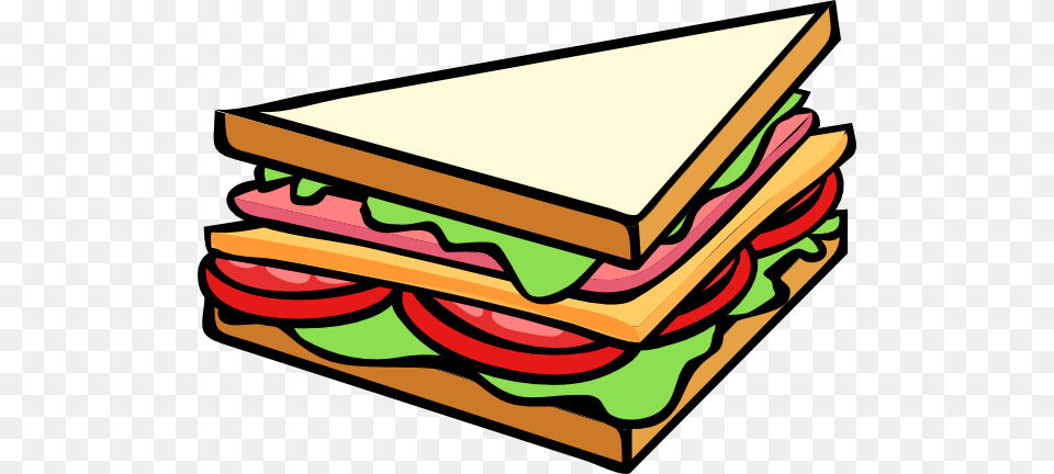 Sandwich Half Clip Art, Food, Lunch, Meal Png