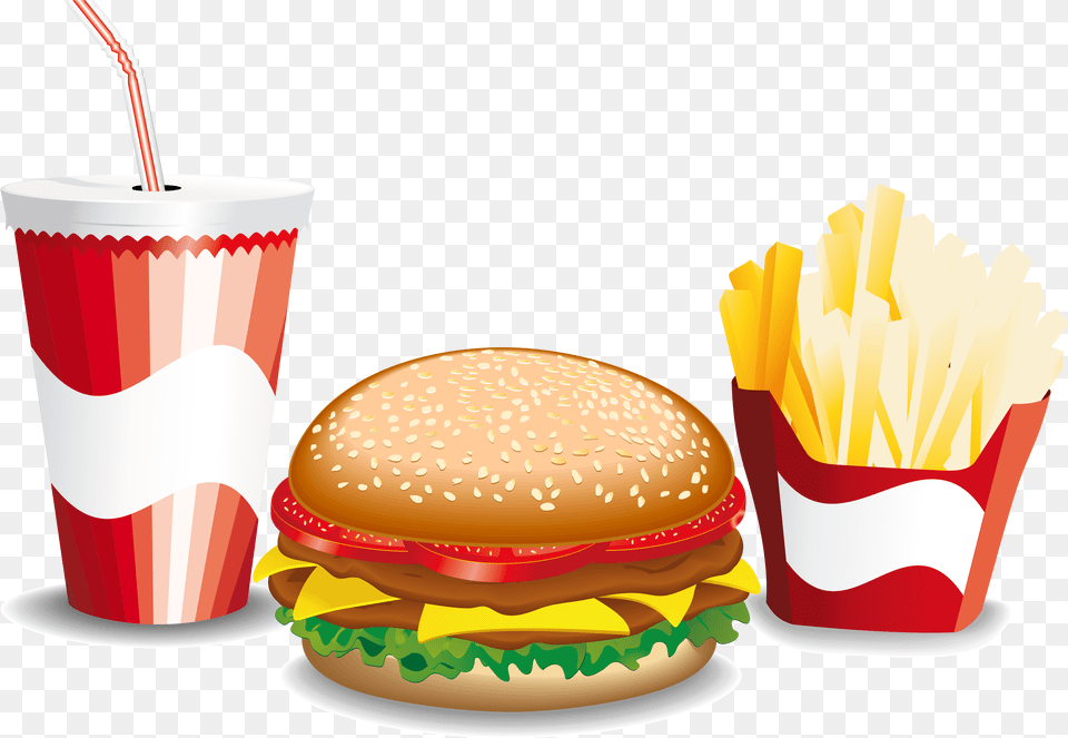 Sandwich Hamburger With Background Background Fast Food, Lunch, Meal, Fries, Burger Free Transparent Png
