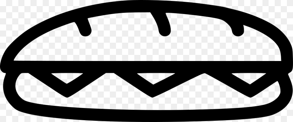 Sandwich Icon Sandwich Icon Black Free, Helmet, Stencil, Accessories, Sunglasses Png Image