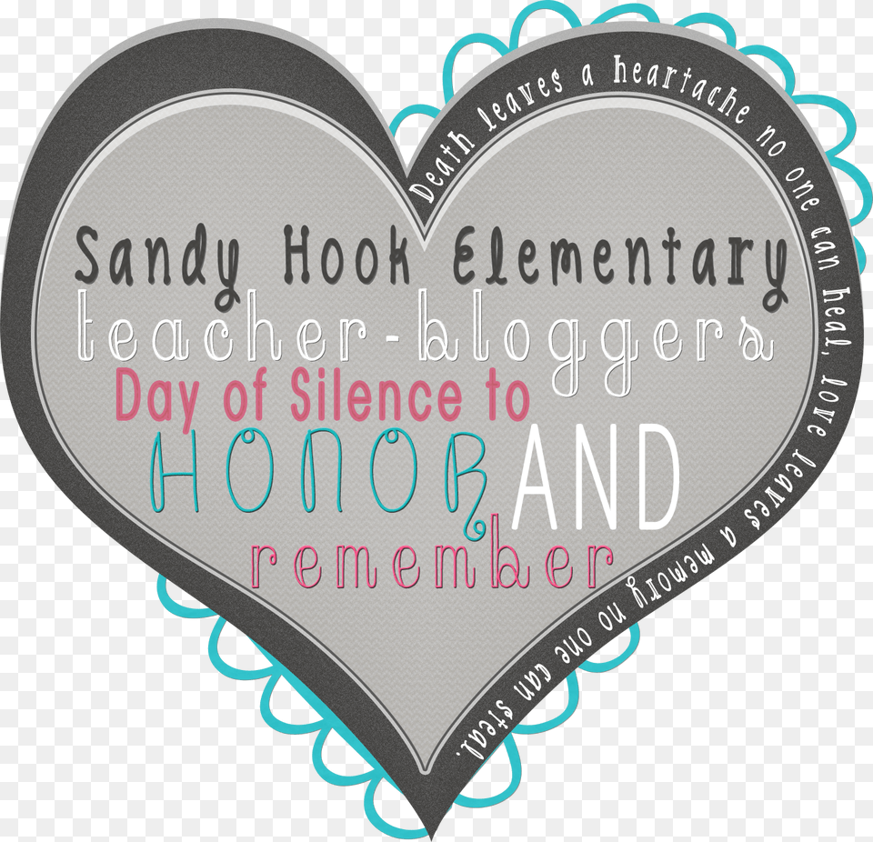 Sandy Hook Remembrance, Heart, Text Free Transparent Png