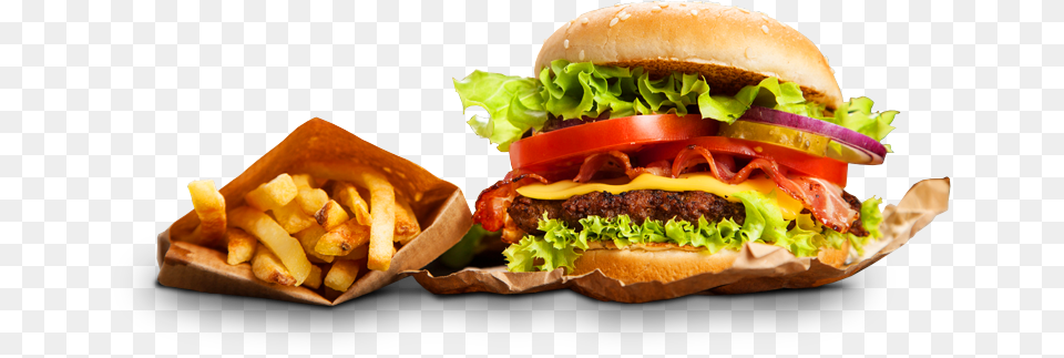 Sandybottom Burger And Fries, Food Png Image