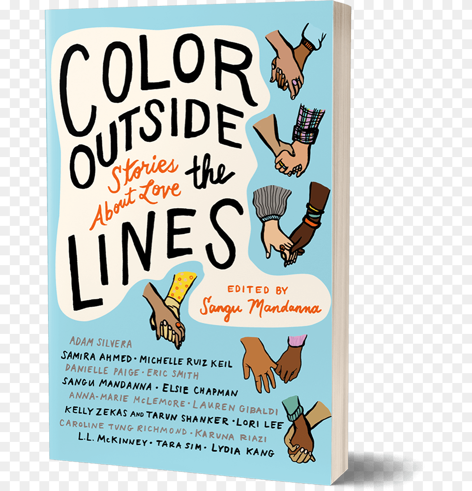 Sangu Mandanna S Color Outside The Lines Is A Ya Anthology Poster, Advertisement, Book, Publication, Person Png