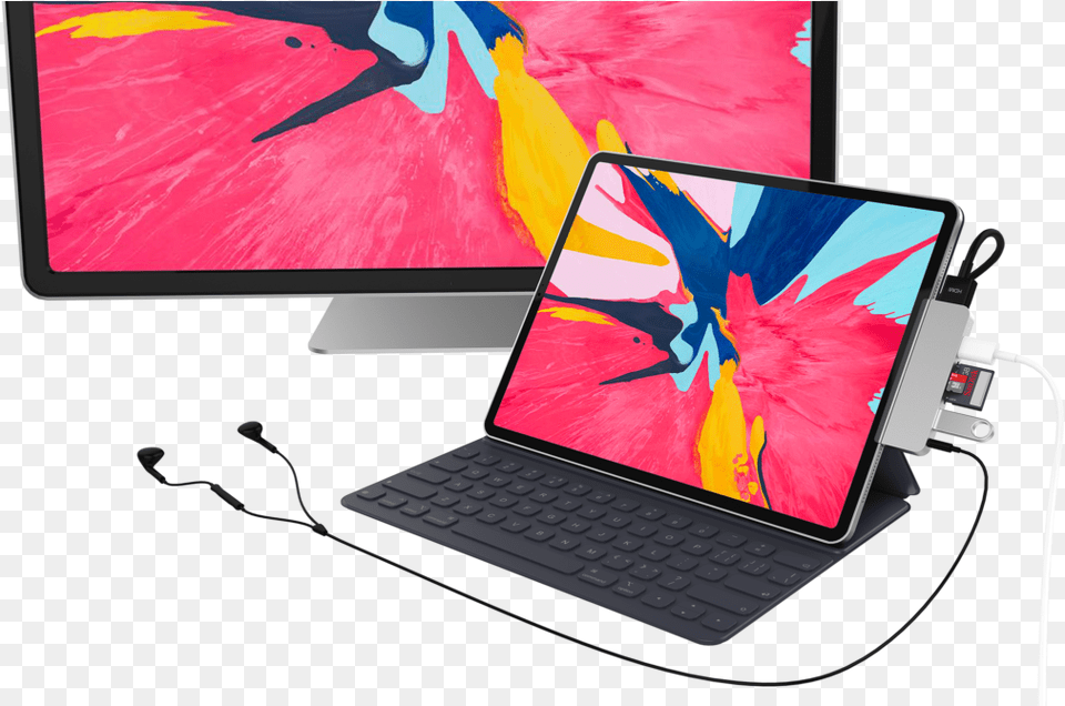Sanho S Hyperdrive For Ipad Pro Ipad Pro 2018 Usb C Hub, Computer, Electronics, Laptop, Pc Png Image